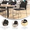 Flash Furniture Black Plastic Stack Chair with Steel Sled Base RUT-NC499A-BK-GG - alternate 9